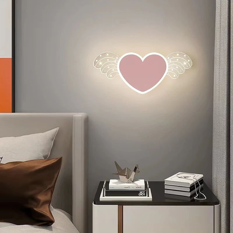 Fille enfant enfant chambre décor éclairage de nuit rose lapin appliques intérieur maison lapin bébé chambre belle bande dessinée lampe à LED - vue 5 sur 18