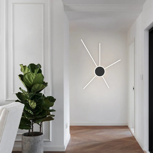 Dekorative LED-Deckenleuchte mit geometrischem Design für moderne Innenräume - vue 6 sur 12