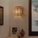 Kreative Wandleuchte aus Hanfseil im Art-Déco-Stil
