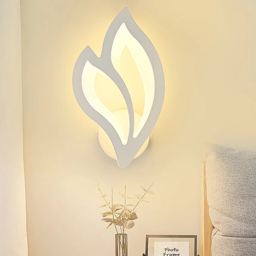 Moderne LED-Wandleuchte in Blattform für Innenbeleuchtung - vue 3 sur 8