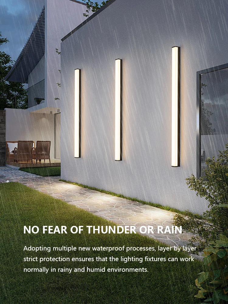 applique murale led moderne étanche pour extérieur jardin