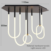 Moderner minimalistischer Luxus-Deckenleuchte für elegantes Interieur