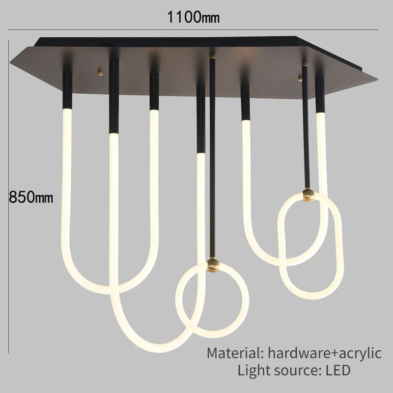 plafonnier moderne minimaliste de luxe pour intérieur élégant