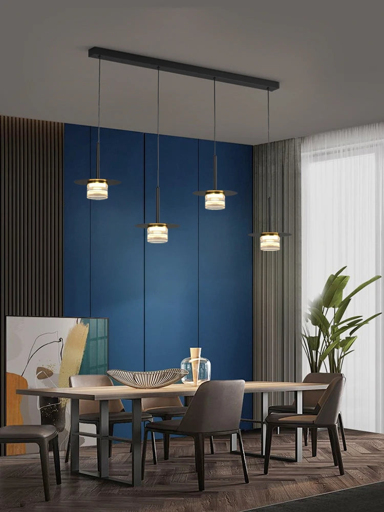 Nordische LED-Pendelleuchte für moderne Inneneinrichtung - vue 4 sur 12