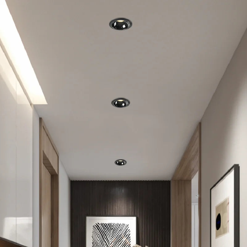downlights led encastrés anti-éblouissement à intensité variable epistar puce cob - vue 6 sur 5