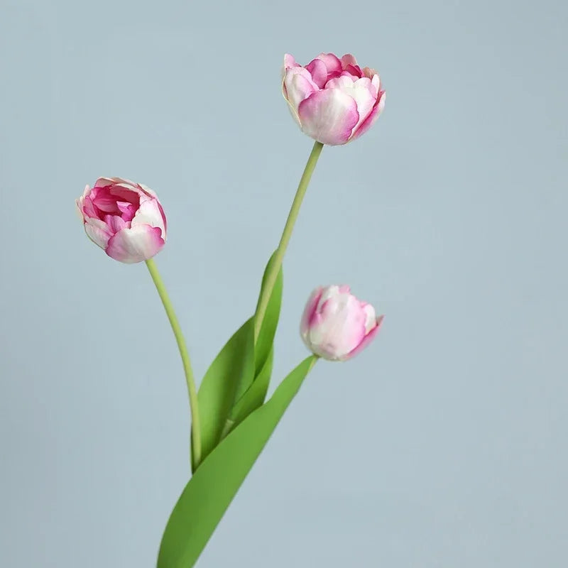 fleurs artificielles tulipes en soie décoratives pour toutes occasions - vue 8 sur 13