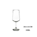 Verres à vin incassables sans pied élégants réutilisables