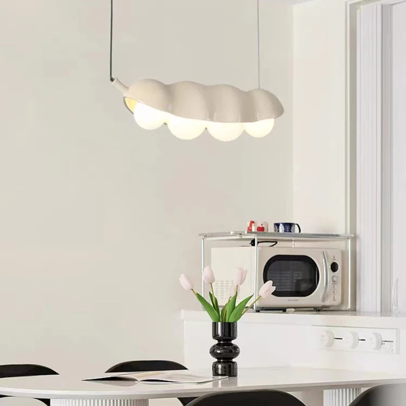 lustre en verre à pois créatifs avec fil réglable