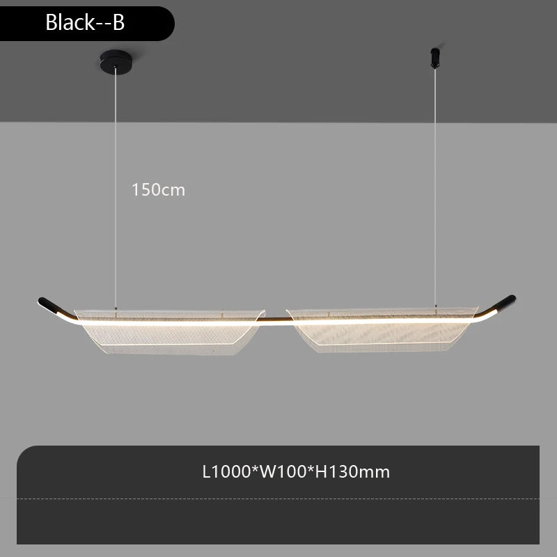Minimalistische Designer-Pendelleuchte für moderne Restaurants und Bars - vue 10 sur 18