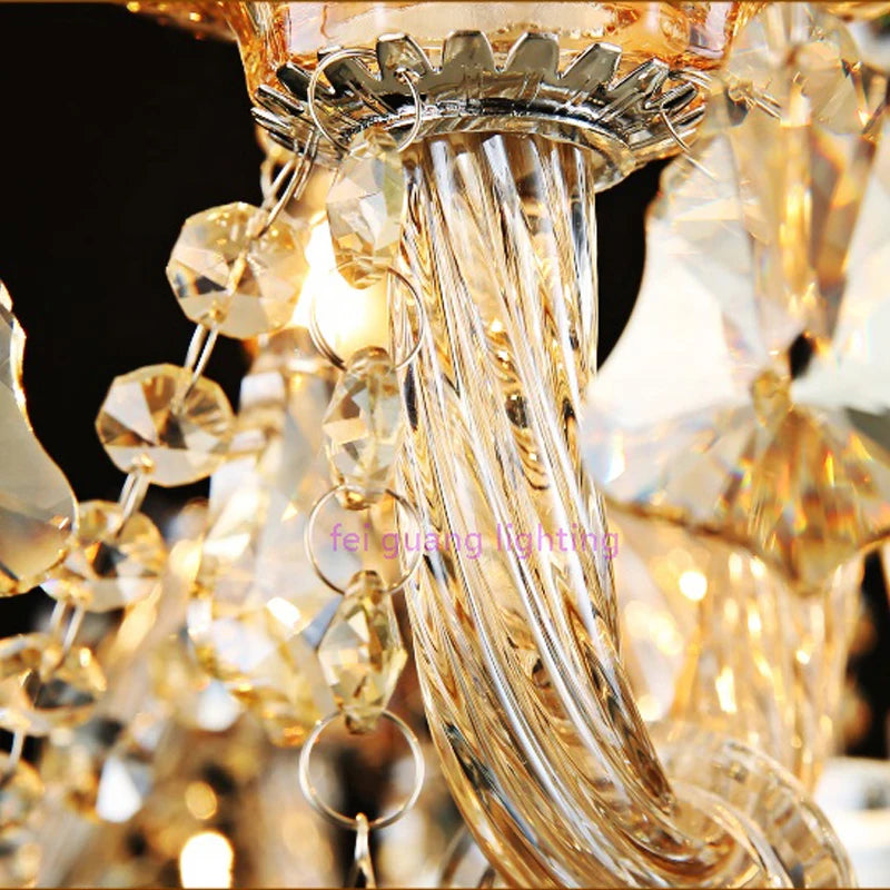 lustre en cristal lumineux pour décoration moderne élégante - vue 6 sur 13