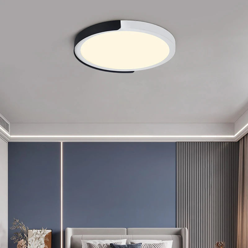 simple led trois anti-plafonnier rond maison lampe - vue 5 sur 12