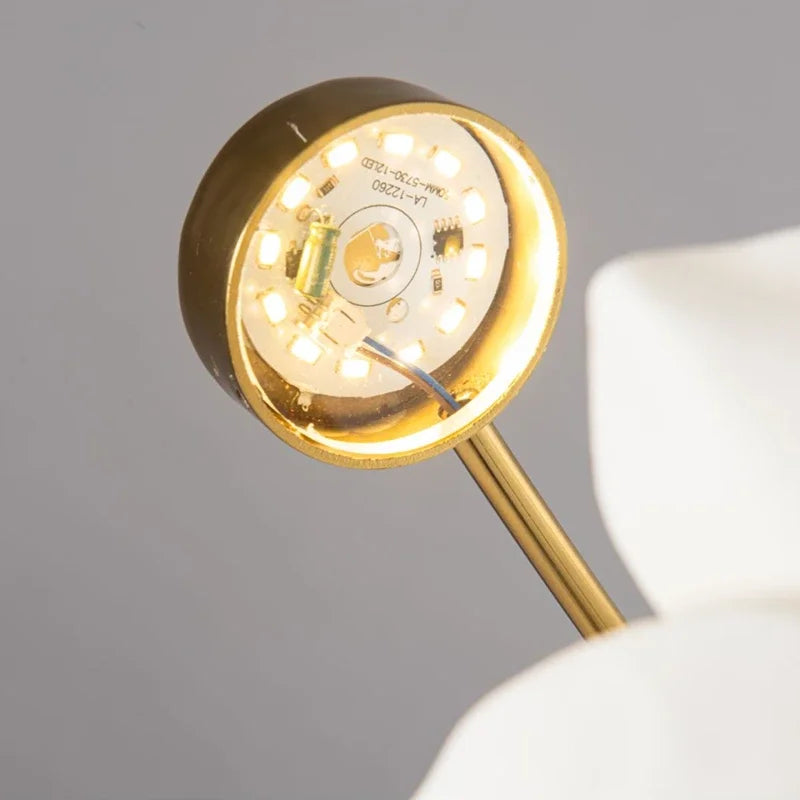 Moderne Art-Déco-Wandleuchte aus Keramik in Luxusausführung mit LED - vue 5 sur 7