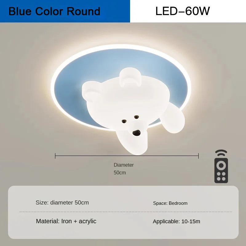 LED-Deckenleuchte Bär für Kinderzimmer - vue 8 sur 12