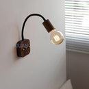 Wandleuchte Wabi Sabi Retro-Stil mit 360-Grad-Flexarm