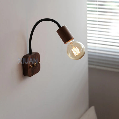 Wandleuchte Wabi Sabi Retro-Stil mit 360-Grad-Flexarm - vue 3 sur 7