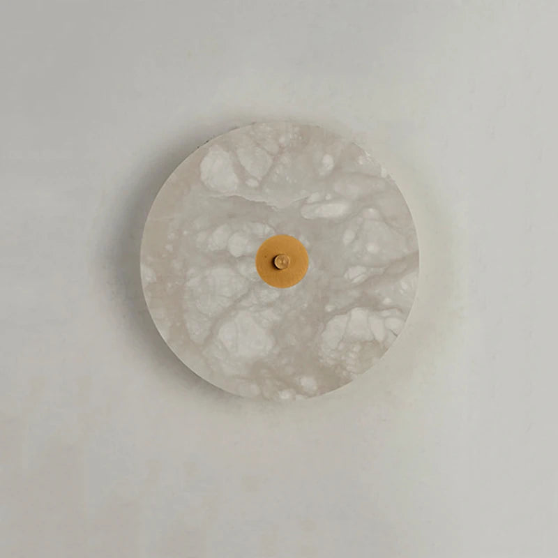 Applique murale ronde en marbre Led salon chevet escalier applique Restaurant hôtel décor éclairage chaud neutre blanc froid - vue 6 sur 8