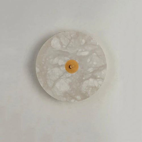 applique murale ronde led en marbre pour restaurant hôtel