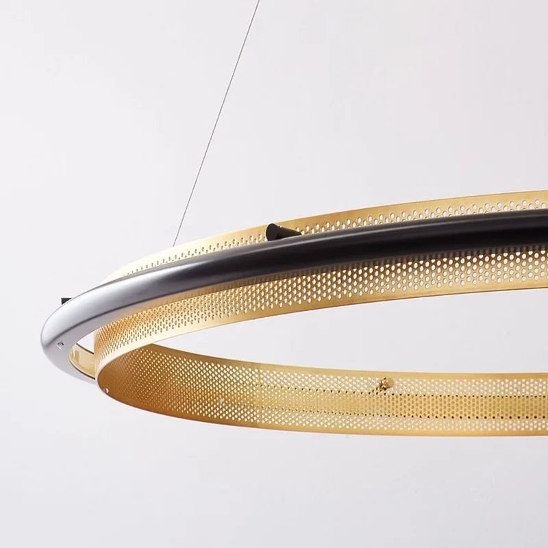 lustre led circulaire de luxe design moderne décoratif - vue 6 sur 14