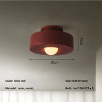 Nordique Wabi Sabi couloir Led plafonniers chambre E27 Led plafonnier moderne Lustre décor à la maison plafonnier luminaires