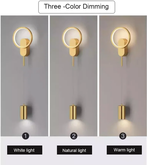 Moderne LED-Wandleuchte für die Innendekoration - vue 6 sur 7