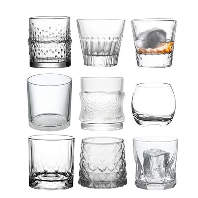 Verres whisky design relief verre resistant cocktails