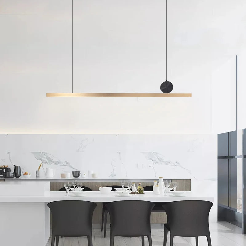 suspension led en acier inoxydable pour décoration moderne - vue 6 sur 8