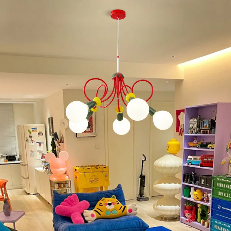 lustre memphis design classique pour hôtel et restaurant - vue 5 sur 9
