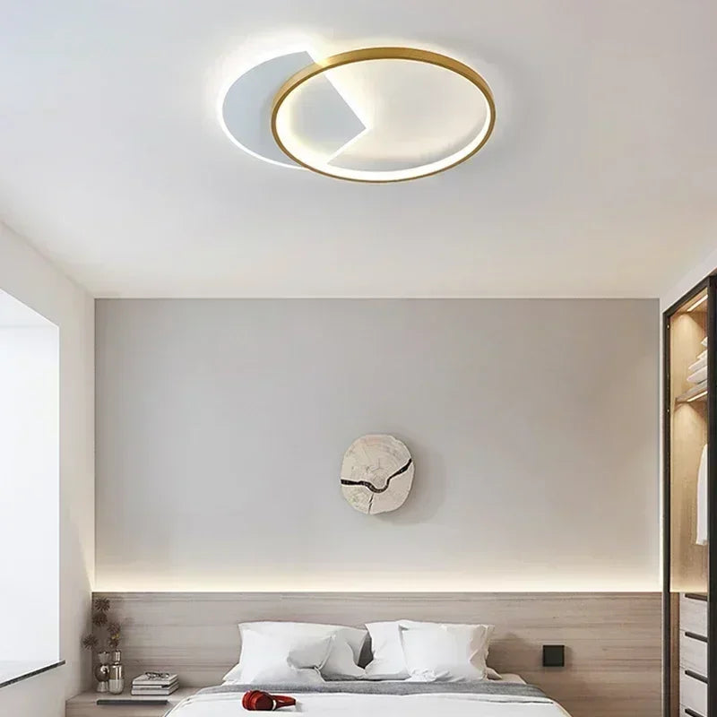 plafonnier led nordique lustre intérieur pour décoration maison - vue 4 sur 17