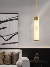 Kronleuchter aus Naturmarmor und Kupfer für moderne minimalistische Dekoration