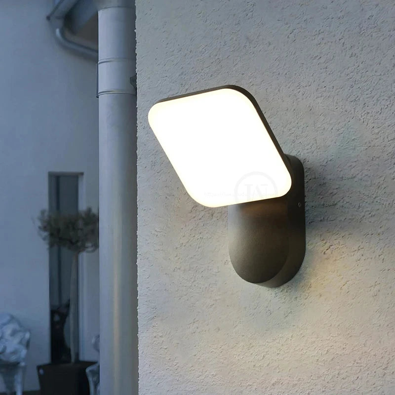LED Applique Murale À Induction Extérieure IP65 Éclairage Étanche Villa Cour Jardin Décoration Porche Lampe Applique Murale Lampara Pared