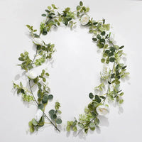 simulation de plante verte roses en soie décoration florale artificielle