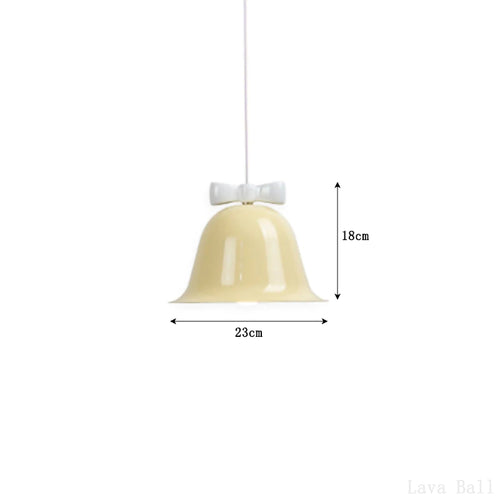 Moderne Pendelleuchte in Glockenform mit dekorativer Schleife - vue 12 sur 20