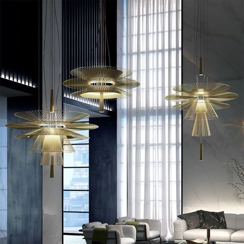 lustre led design nordique pour tables de bar et décoration maison - vue 4 sur 15