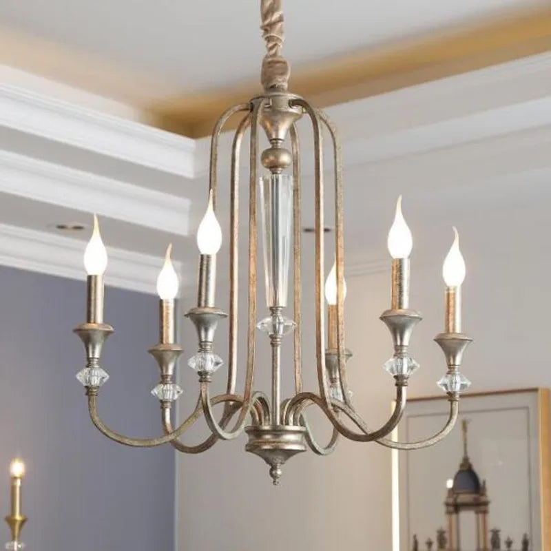 Suspension en cristal rétro style américain décoratif - vue 4 sur 7
