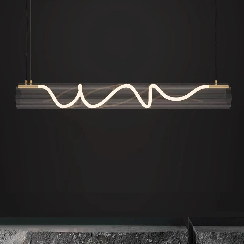 lustre design acrylique pour éclairage décoratif intérieur - vue 3 sur 7