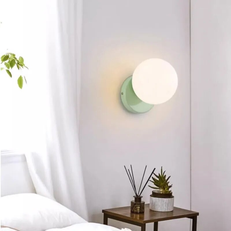 Applique murale LED nordique Macaron crème - vue 7 sur 18