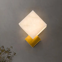 applique murale led moderne en marbre nordique style américain bronze doré
