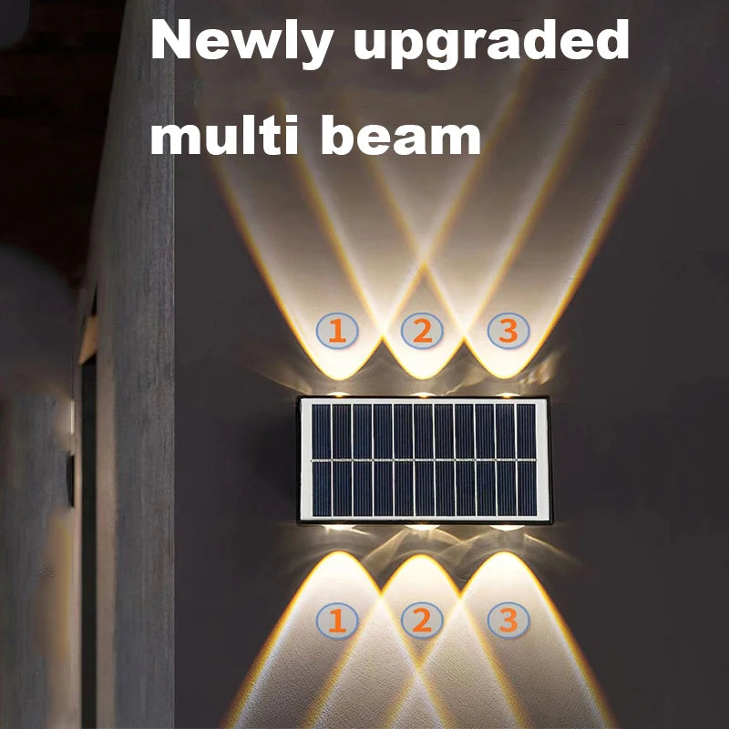 applique murale solaire led moderne pour extérieur décoratif - vue 6 sur 14