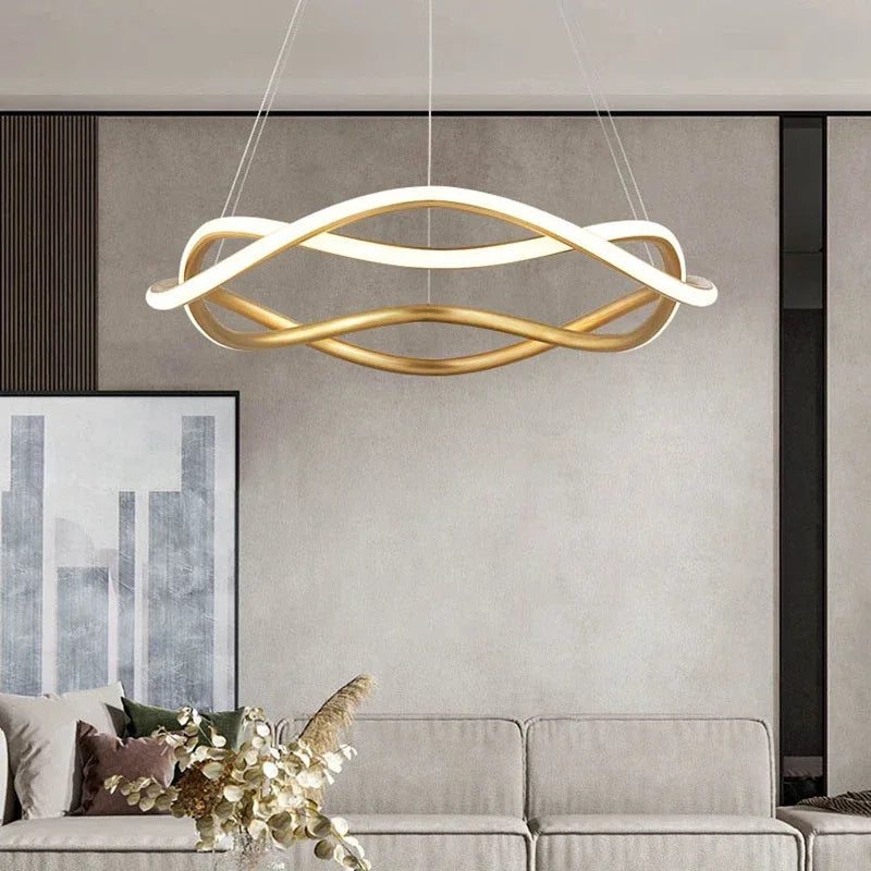 Moderne LED-Pendelleuchte – Ideal für stilvolle Innendekoration - vue 4 sur 12
