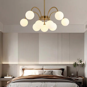 suspension en verre design nordique pour un éclairage moderne