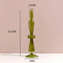 bougeoir en verre européen pour décoration et mariage