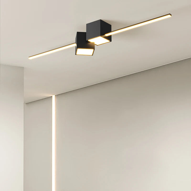 Minimalistischer LED-Kronleuchter für moderne Innenbeleuchtung - vue 3 sur 10