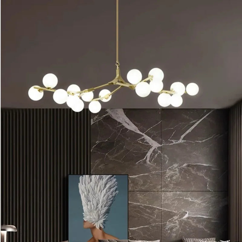 Moderne Pendelleuchte für Innenbereich dimmbar minimalistisches Design dekorativ - vue 5 sur 12