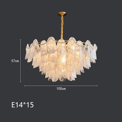 lustre suspendu en verre design nuage créatif moderne - vue 14 sur 18