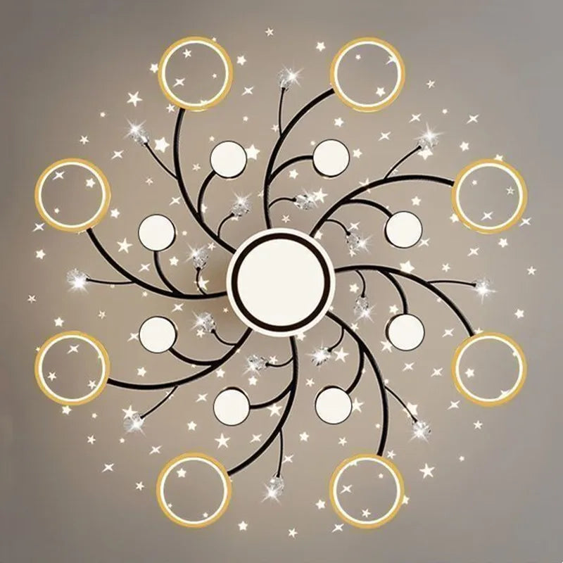 lustre led ciel étoilé nordique variable décoratif à la mode - vue 5 sur 14
