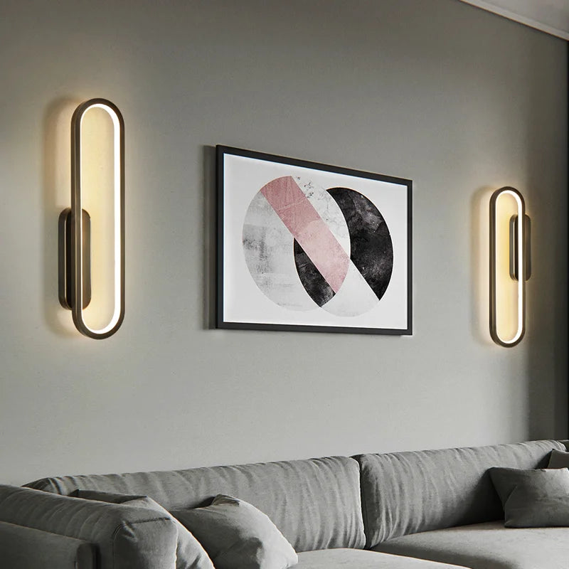 applique murale nordique moderne en cuivre pour intérieur lumineux - vue 5 sur 8