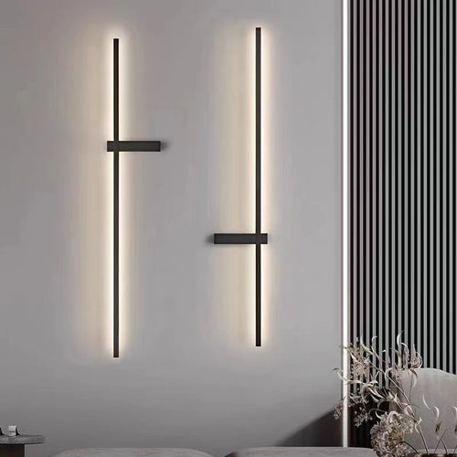 LED-Wandleuchte minimalistisch mit künstlerischem Design - vue 3 sur 15