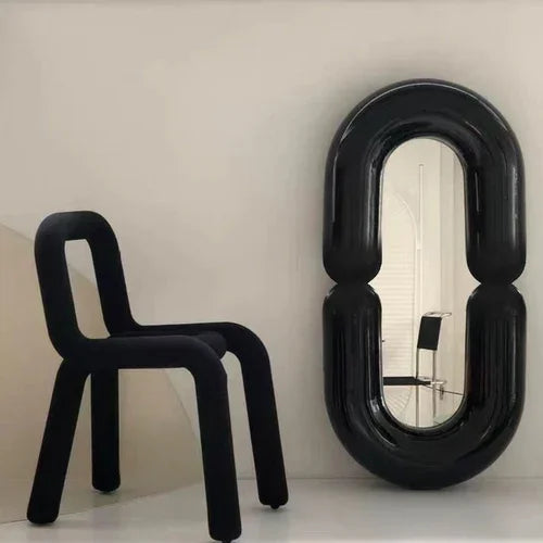 miroir mural ovale décoratif style nordique pour chambre - vue 8 sur 15