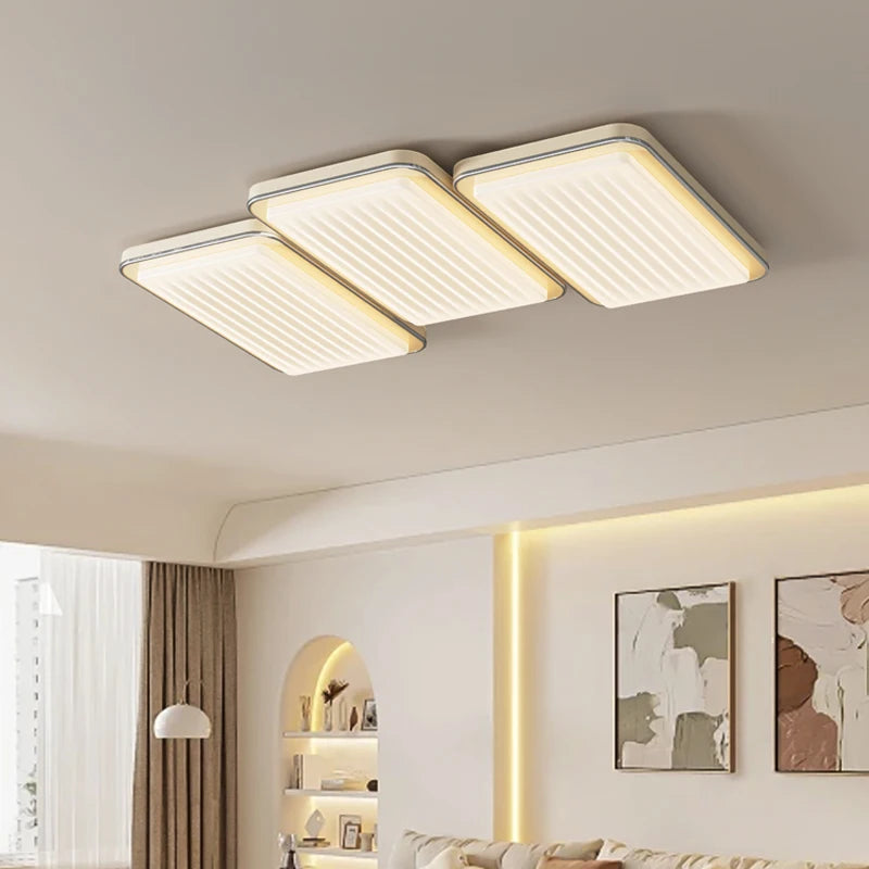 plafonnier led moderne design simple protection yeux et spectre complet - vue 3 sur 12