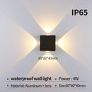 Moderne LED-Wandleuchte für Innen und Außen